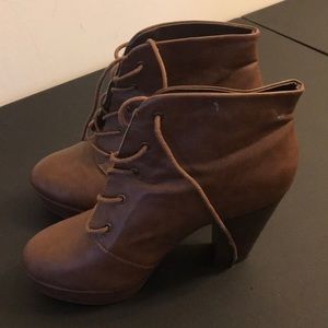 Brown Heel Booties